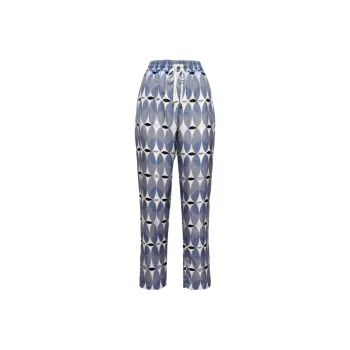 Lorena Antoniazzi Graphic print Elasticated waist Silk Trousers