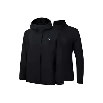 Anta Variety Training Collection Waterproof And Windproof To Keep Warm Windbreaker Jacket Women's Basic Black