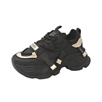 SUPEREDGE Slip Resistant And Abrasion Resistant Coverage Low Top Chunky Sneakers Women's