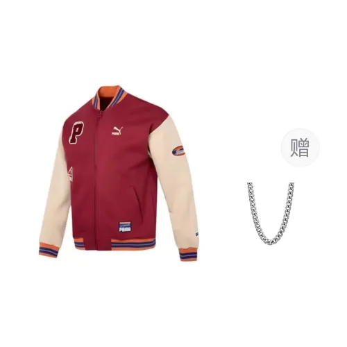 PUMA Baseball Jacket Women's Burgundy