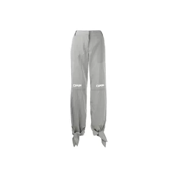 OFF WHITE Printed Logo Tie Cuffs Trousers