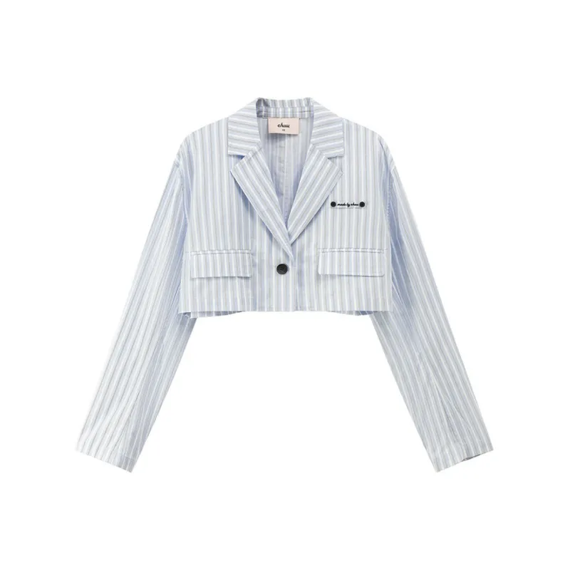 CHUU Business Suit Women's Yellow Stripes-3