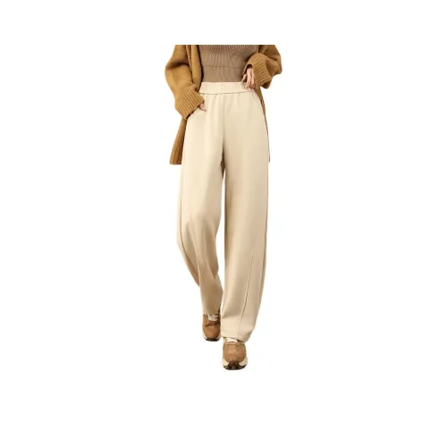 TERRE BLEUE Casual Pants Women's Apricot