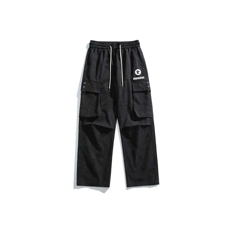 ROBINHOOD Casual Pants Unisex Khaki-11