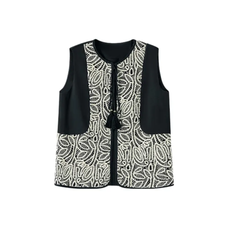 SHUXI Vest Women's Wandering In The Clouds-0