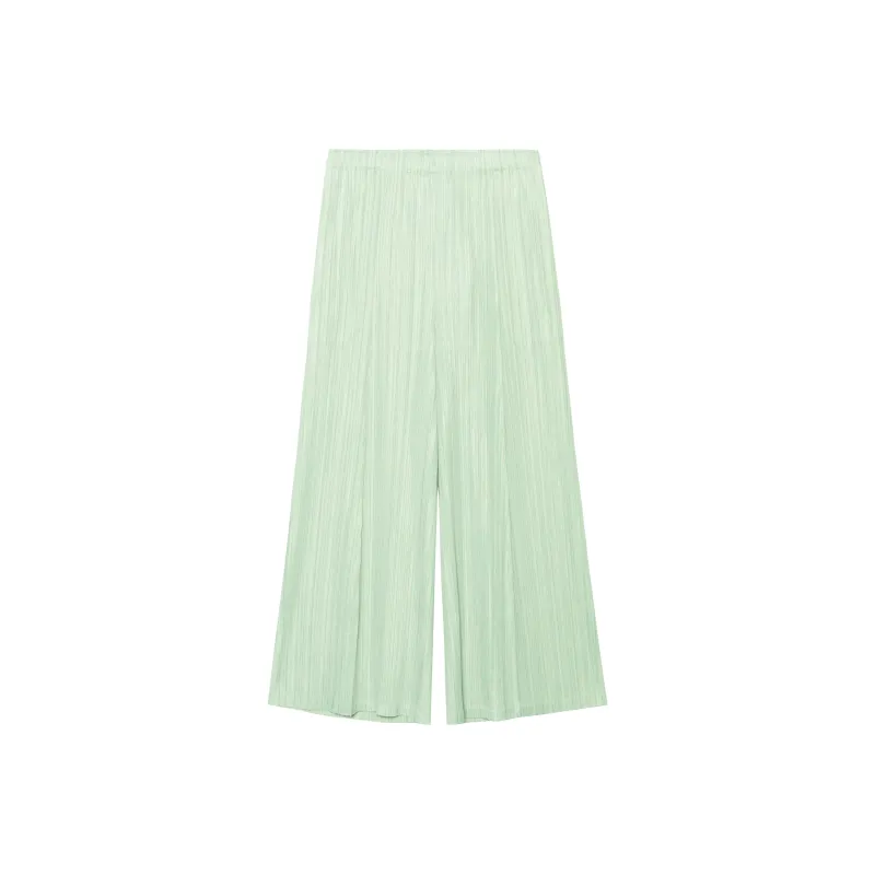 PLEATS PLEASE ISSEY MIYAKE SS24 Casual Pants Women's Light Green-0