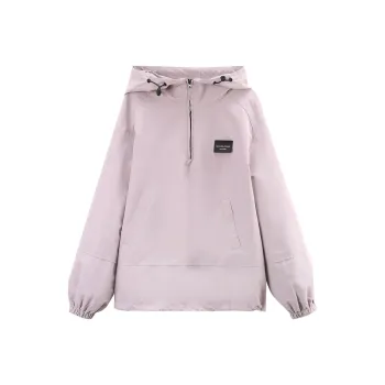 A Paradise For Awakening Trench Coat Women's Gray Purple