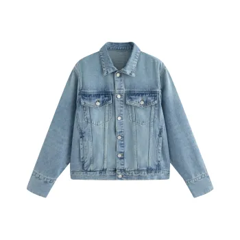 Delight In You Denim Jacket Women's Denim Blue