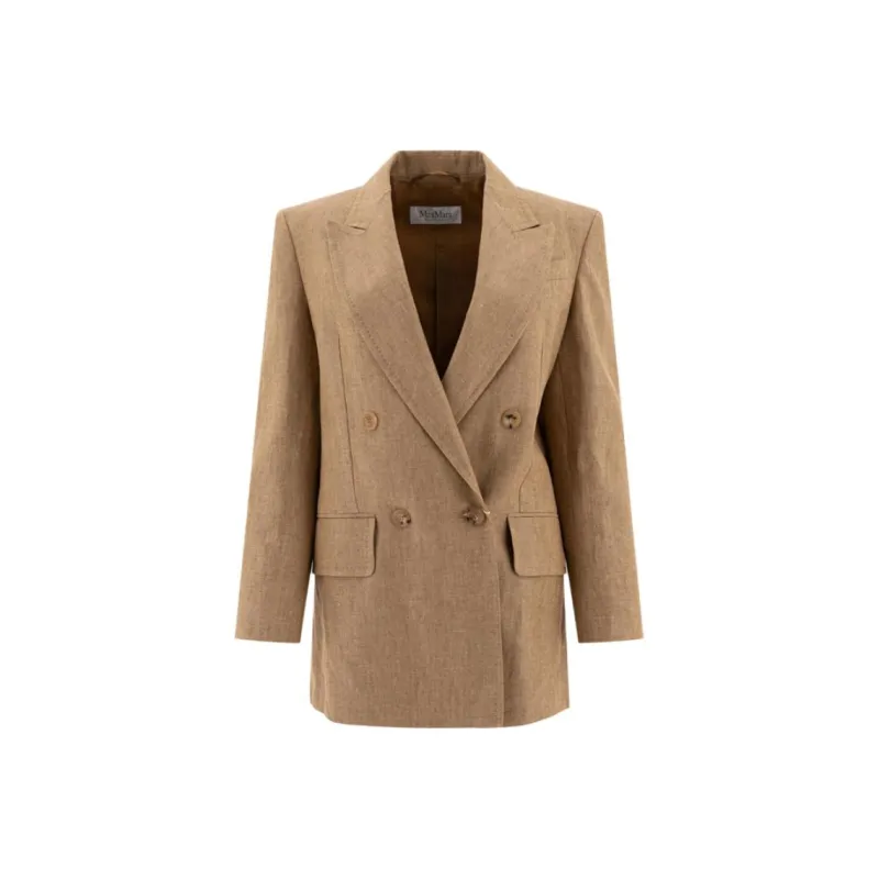 MaxMara Gerla Double Breasted Long Sleeved Jacket-0