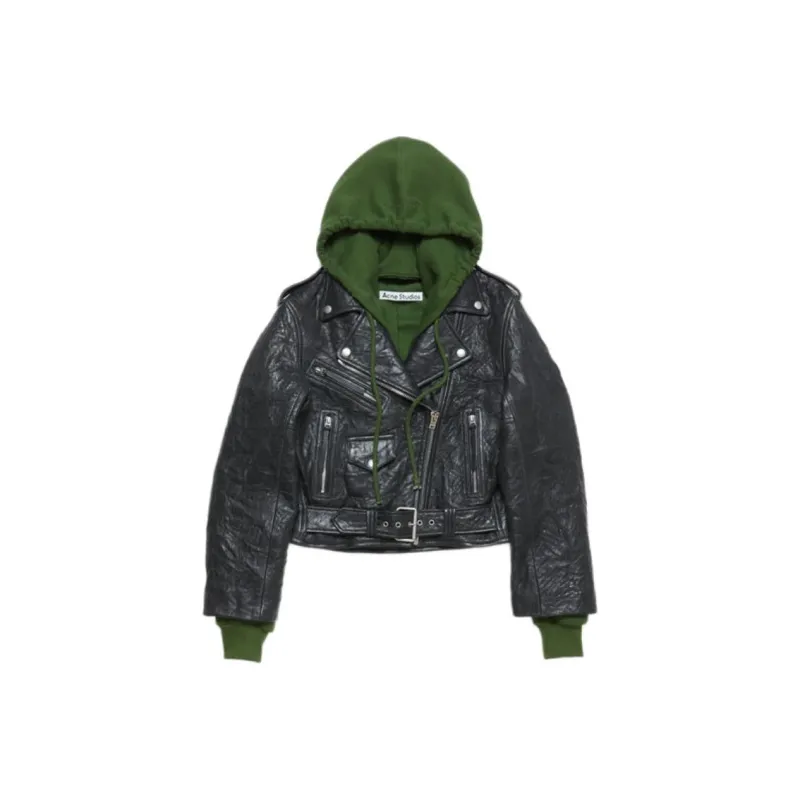 Acne Studios Leather Jacket Women's Black-0