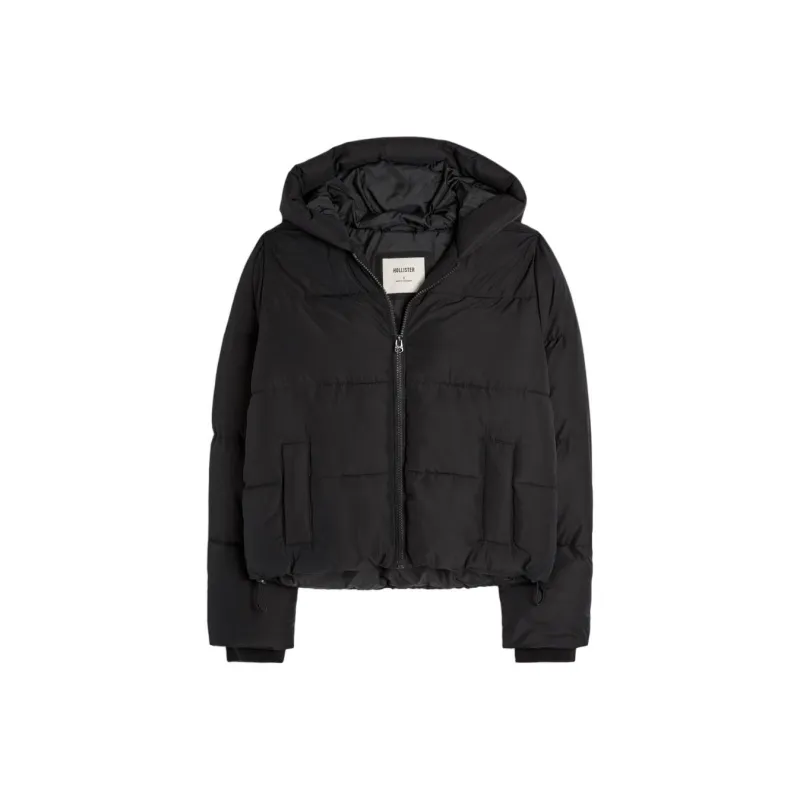 Hollister Puffer Jacket Women's Black-0