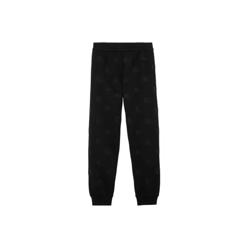 Burberry Embroidered Slim Fit Sweatpants 'Black'
