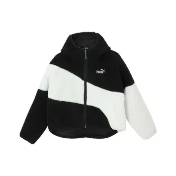 PUMA Big Cat Velvet feel Coat Women's Black White