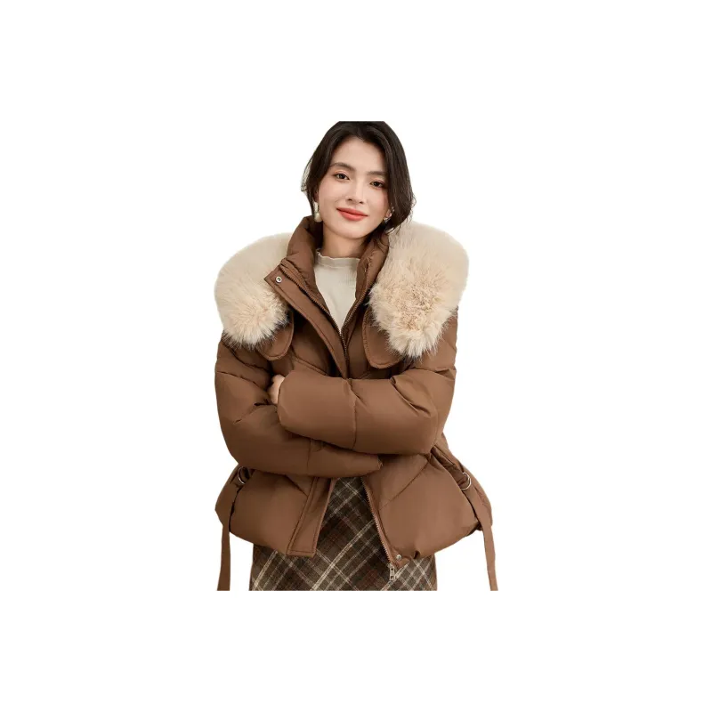 CARBAMMI Puffer Jacket Women's Coffee-0