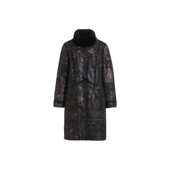 QIAOWANNI Coats Women's Cathedral Window Pattern