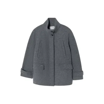 LACOSTE Velvet feel Coat Women's Gray