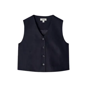 COS Vests Women's Navy Blue