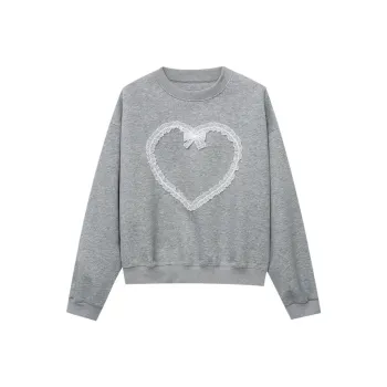 CHARM PICK Sweatshirt Women's Gray