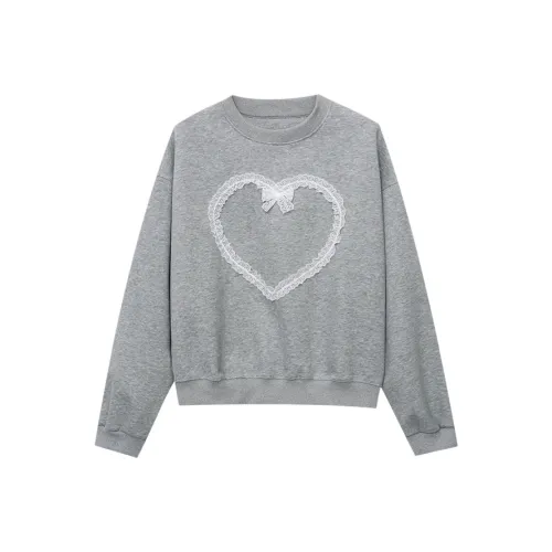 CHARM PICK Sweatshirt Women's Gray