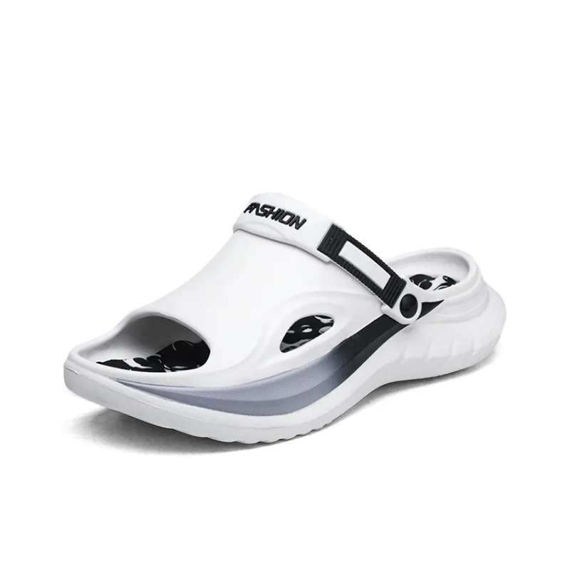 NANJIREN Beach Sandals Men White Green/White Blue/White Black-9