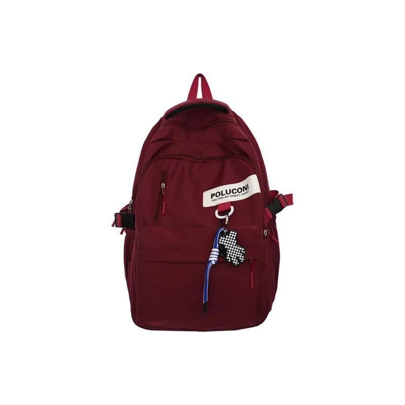 Gerlanx Nylon Backpack Unisex Ecru/Black/Burgundy/Purple-12