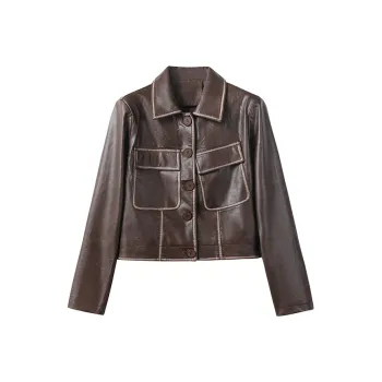 FAIRWHALE Leather Jacket Women's