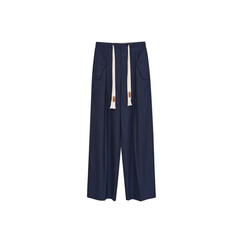 NancyCavally Casual Pants Women's Navy Blue-0