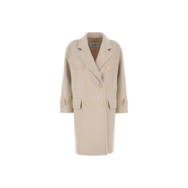 MaxMara Nogara Collared Button Up Coat-0