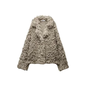 ZARA Velvet feel Coat Women's Mink