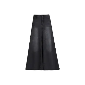 Kazakhstan Denim Long Skirt Women's