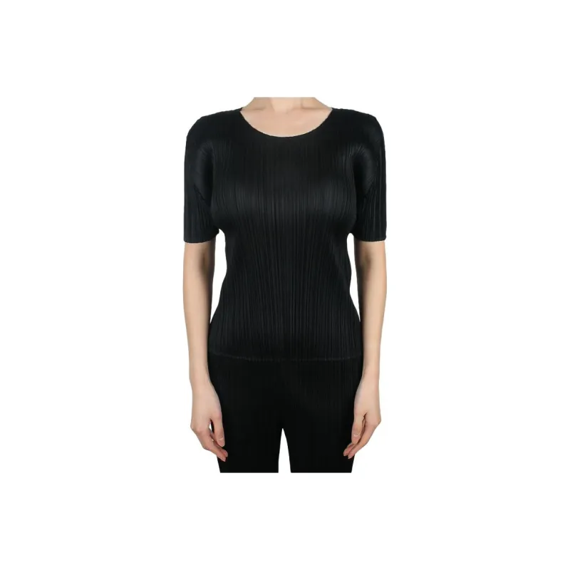 PLEATS PLEASE ISSEY MIYAKE T Shirt Women's Black-0
