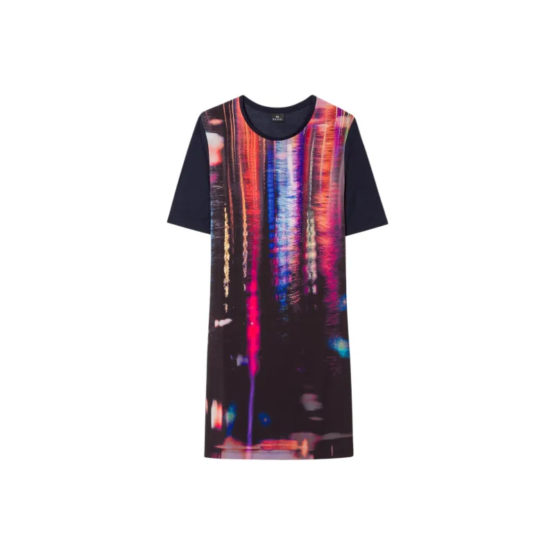 Paul Smith Short Sleeved Dresses Women's Marine Blue-0