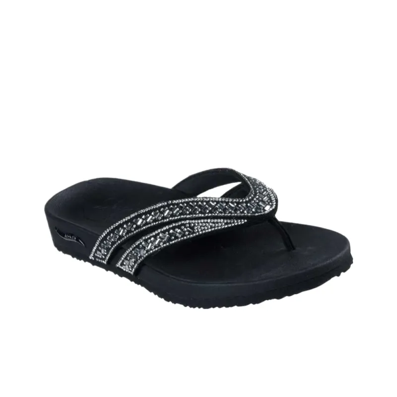 Skechers Arch Fit Meditation Massage Flip Flops Women's Black-2