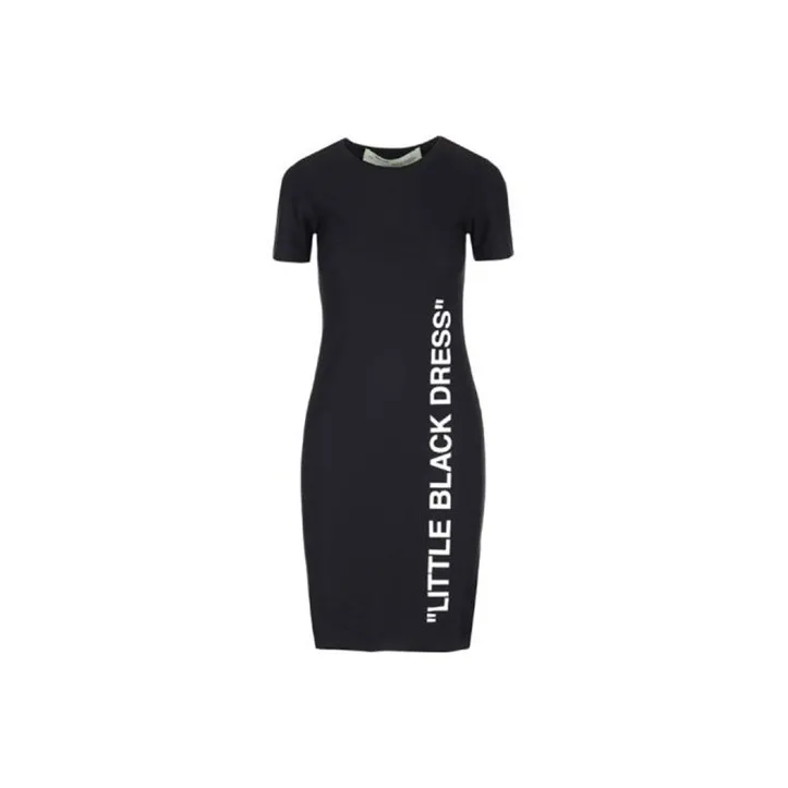 OFF-WHITE SS21 Short-Sleeved Dresses Women's Black-0