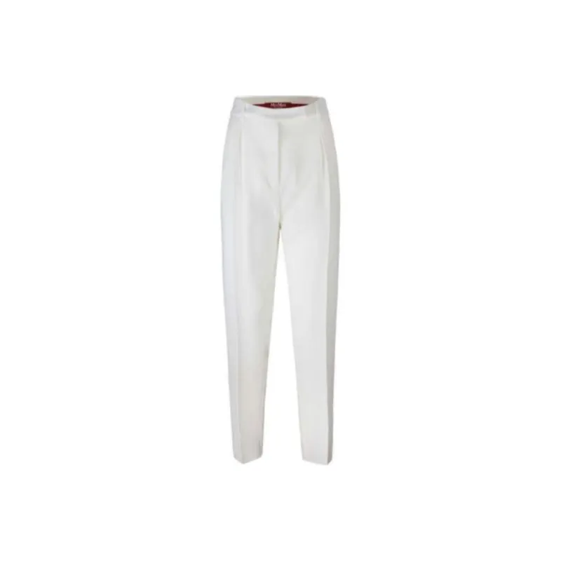 MaxMara Eguale Pleat Detailed Tapered Trousers-0