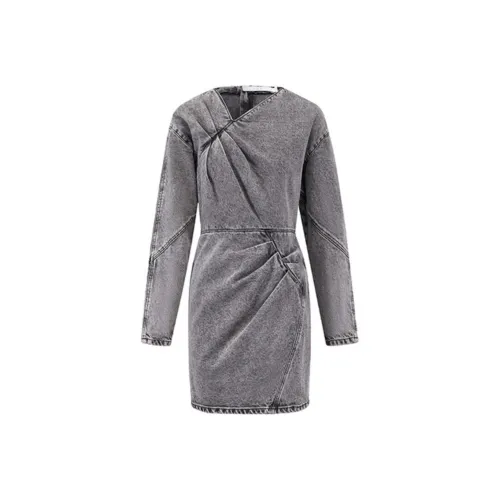 IRO NIGHT Long Sleeved Dresses Women's Dark Gray