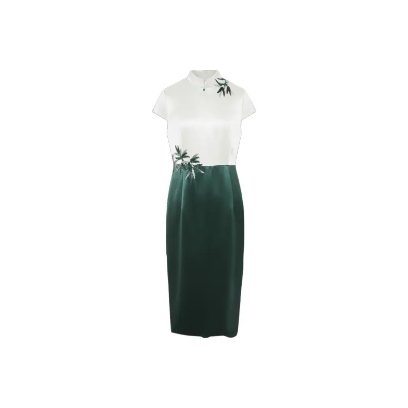 BBLLUUEE Short Sleeved Dress Women's Turquoise-0