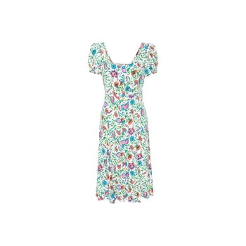 DVF Diane Von Furstenberg Elena Floral-print Midi Dress