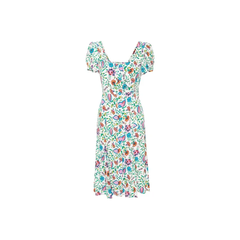 DVF Diane Von Furstenberg Elena Floral print Midi Dress-0