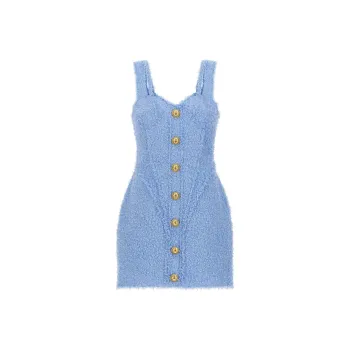 BALMAIN Slip Dresses Women's Blue