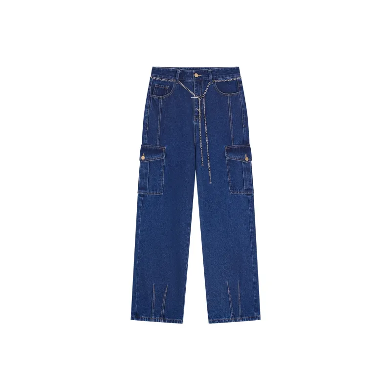 Acme Aura Straight Jeans Unisex Dark Blue-0