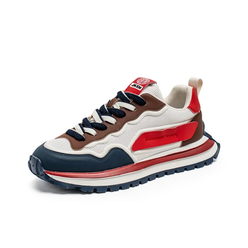 JKEM Anti Slip And Wear Resistant Height Increasing Low Top Casual Shoes Men's-1