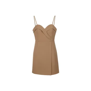 LOFT SHINE Sleeveless Dresses Women's Khaki