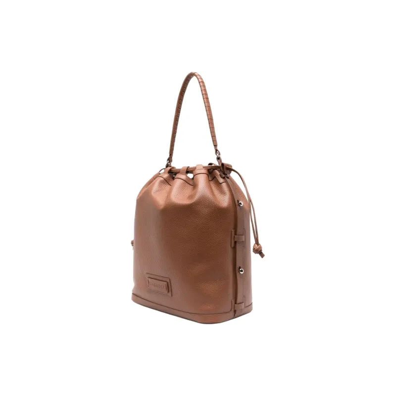 Casadei Calfskin Bucket Bag, Shoulder Bag Women's Brown-1