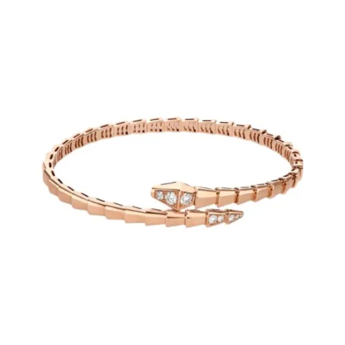 BVLGARI 18K Rose Gold Bangles Unisex Pink