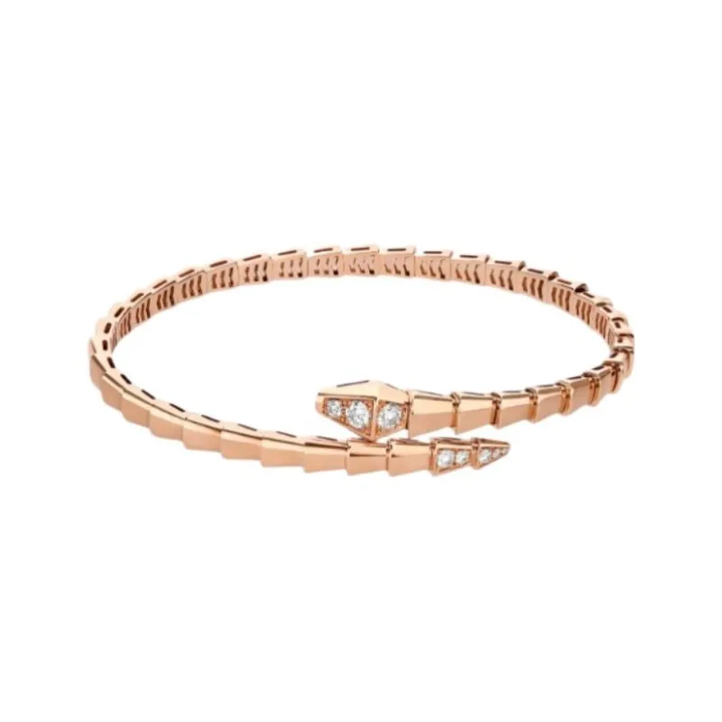 BVLGARI 18K Rose Gold Bangles Unisex Pink-0