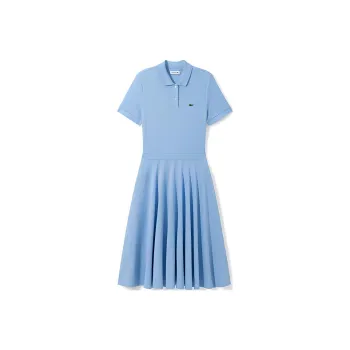 LACOSTE Short Sleeved Dresses Women's Sky Blue