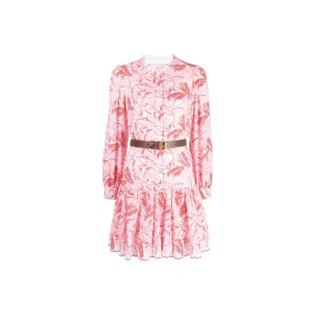MICHAEL KORS Long Sleeved Dress Women's Light Pink