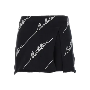 Rotate Logo Sequined Mini Skirt