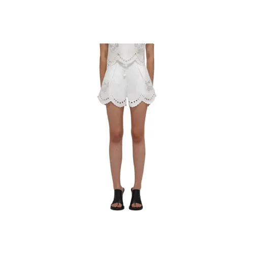 Self-portrait Casual Shorts Women's White